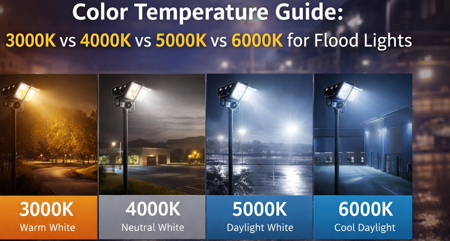 Color Temperature Guide: 3000K vs 4000K vs 5000K vs 6000K for Flood Lights