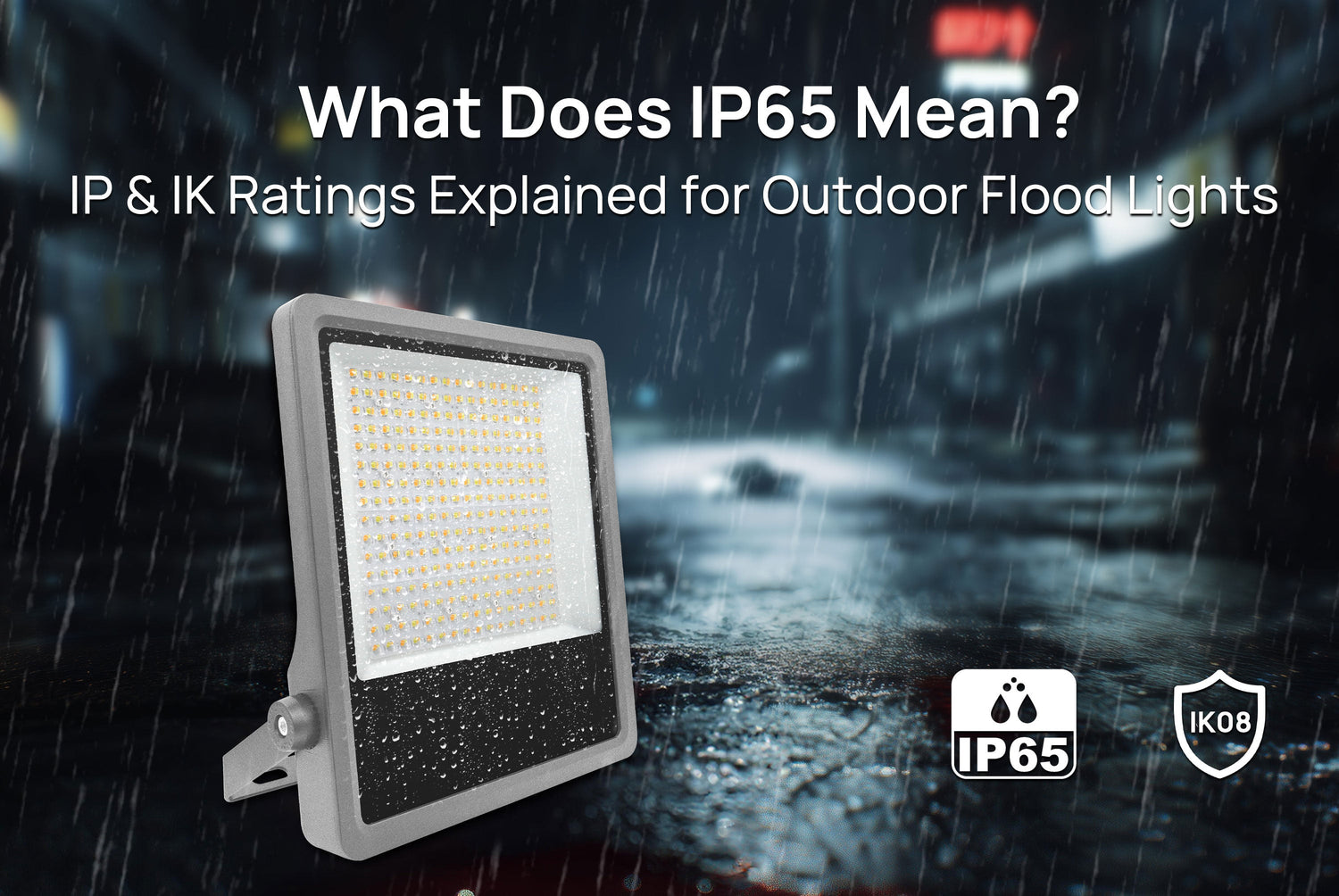 What Does IP65 Mean? IP & IK Ratings Explained for Outdoor Flood Lights