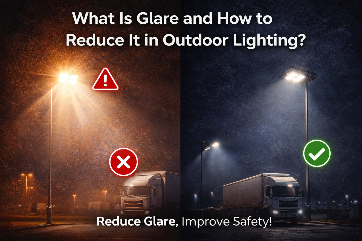What Is Glare and How to Reduce It in Outdoor Lighting?