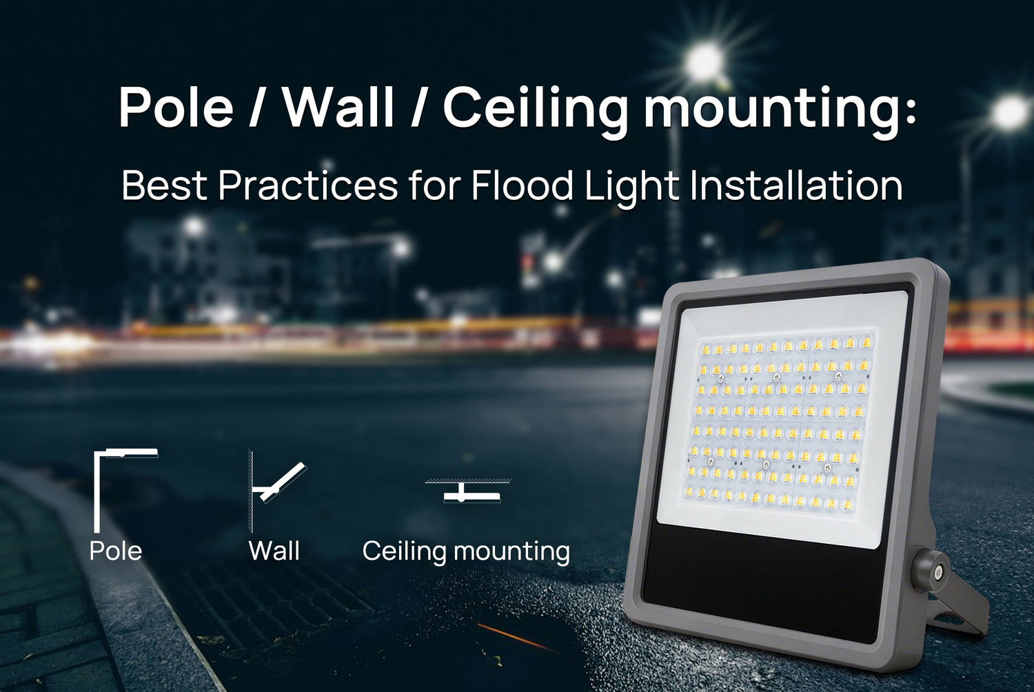 Pole / Wall / Ceiling Mounting: Best Practices for Flood Light Installation