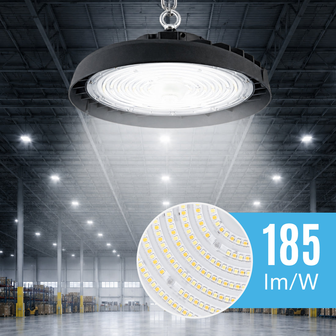 Luminosité maximale pour les grandes pièces