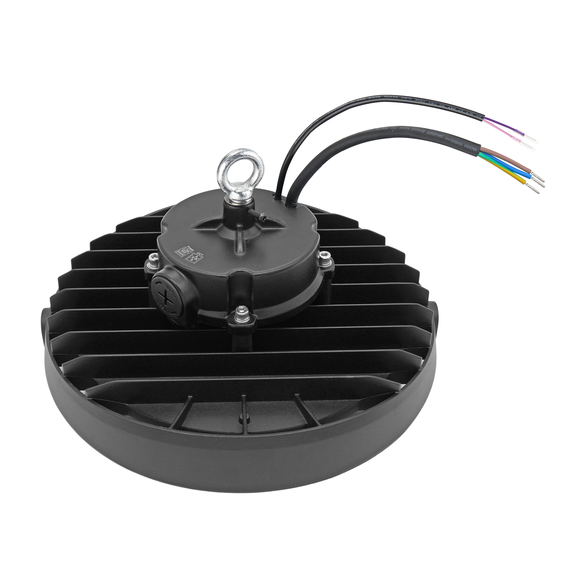 Cloche LED Industrielle UFO BOKN 150W | CCT 4000K / 5000K / 6500K | IP65 | 9in1 | Driver Lifud | 185lm/W