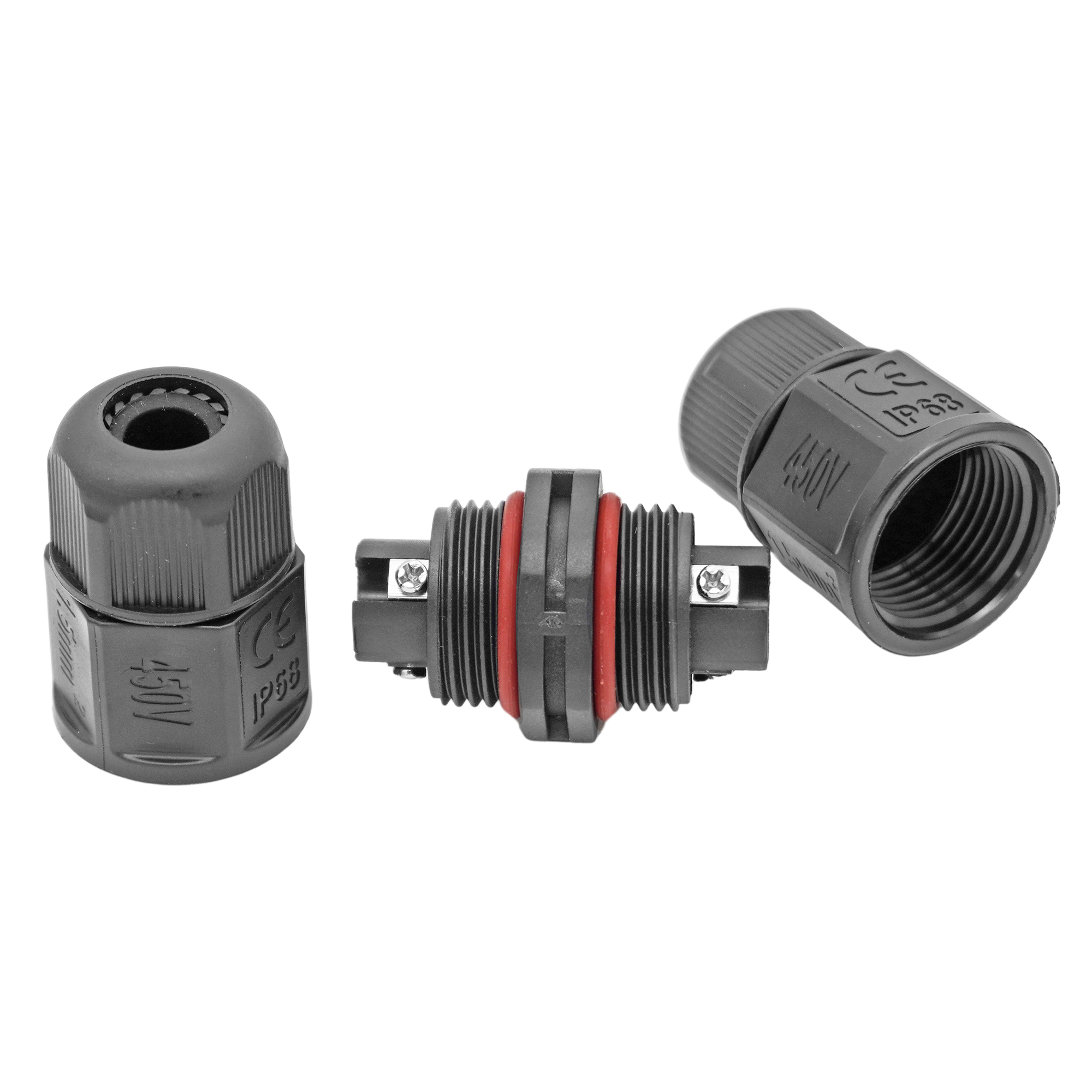 Connecteurs de fils étanches IP68 M20 avec vis 3 pôles 0,5–1,5 mm²