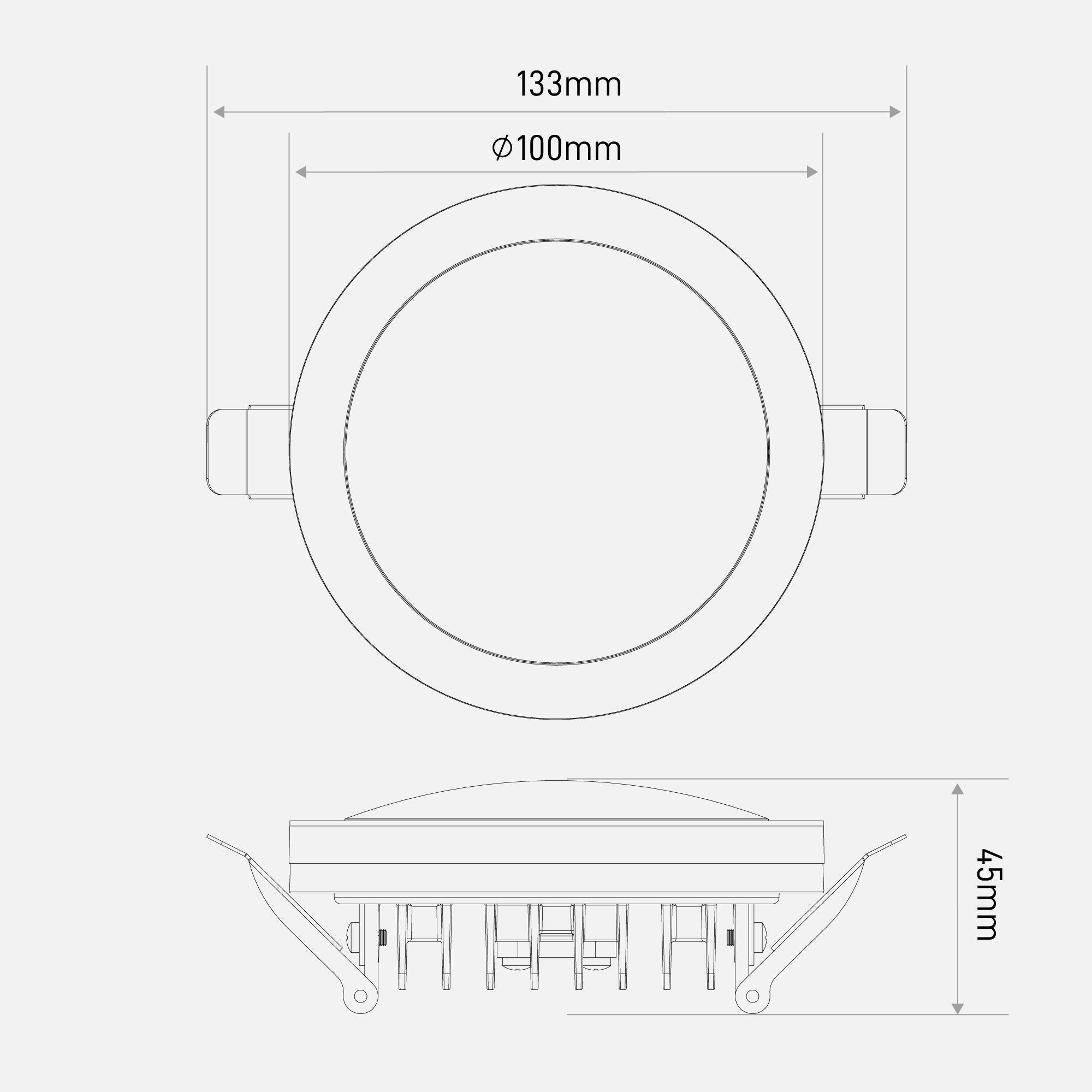 10W LED Recessed Spotlight White