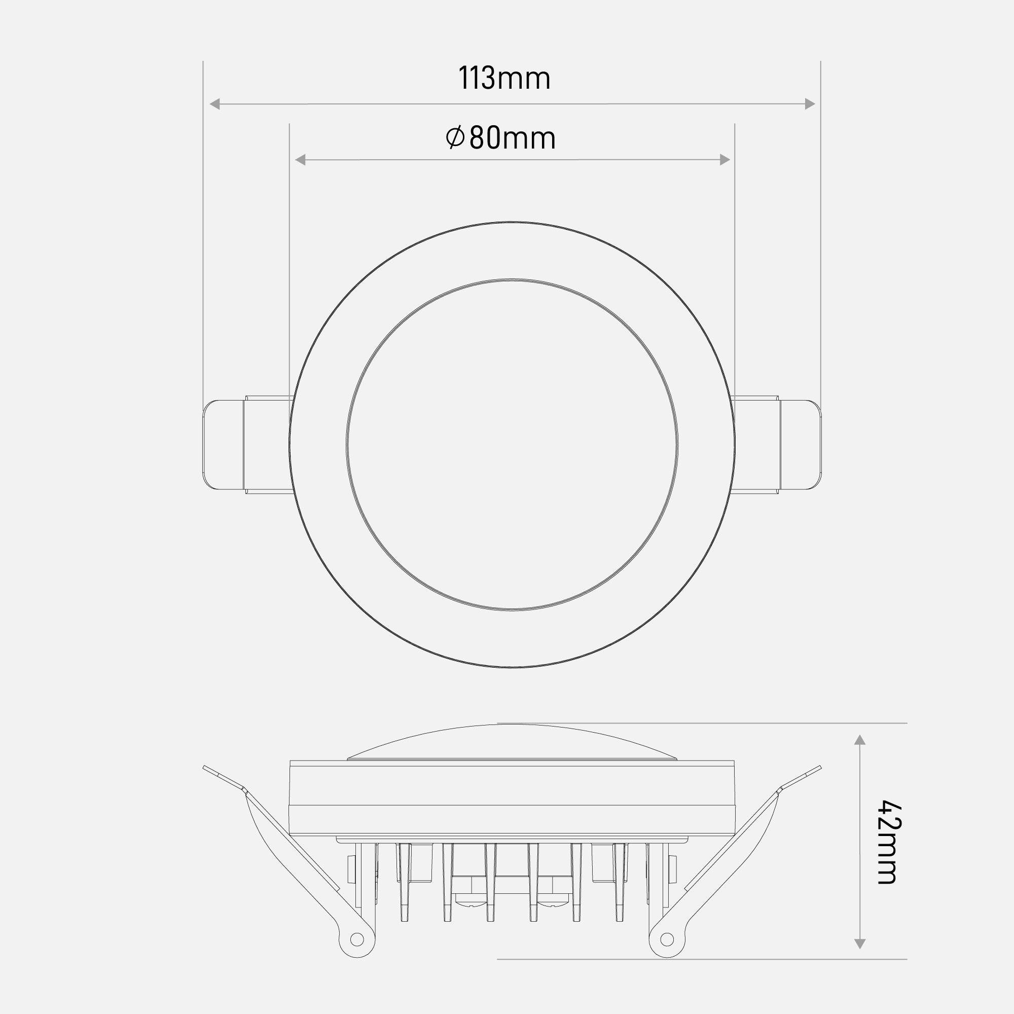 6W LED Recessed Spotlight Silver