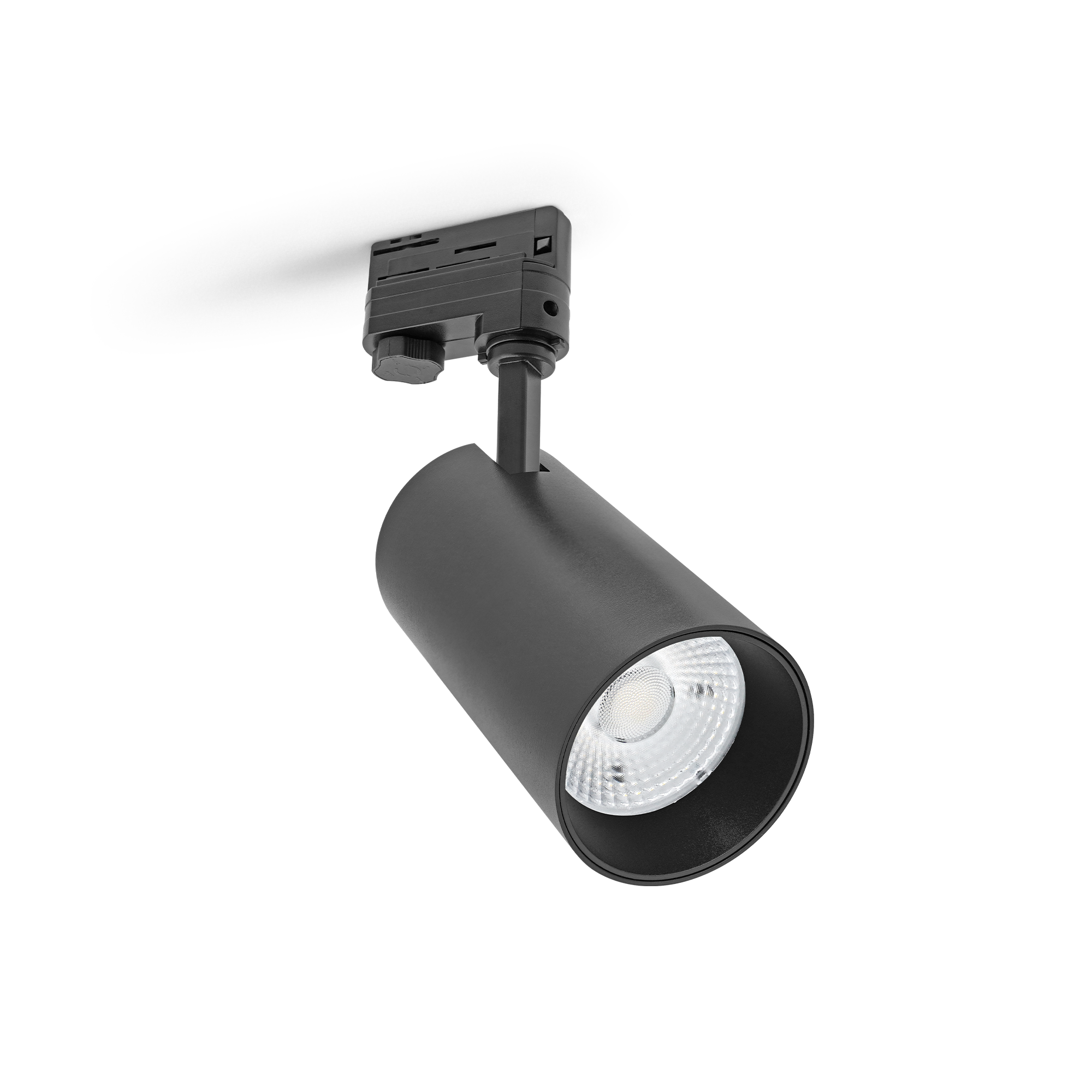 Projecteur sur rail triphasé 30 W CCT 3000K / 4000K / 6000K | angle de faisceau 36° Noir