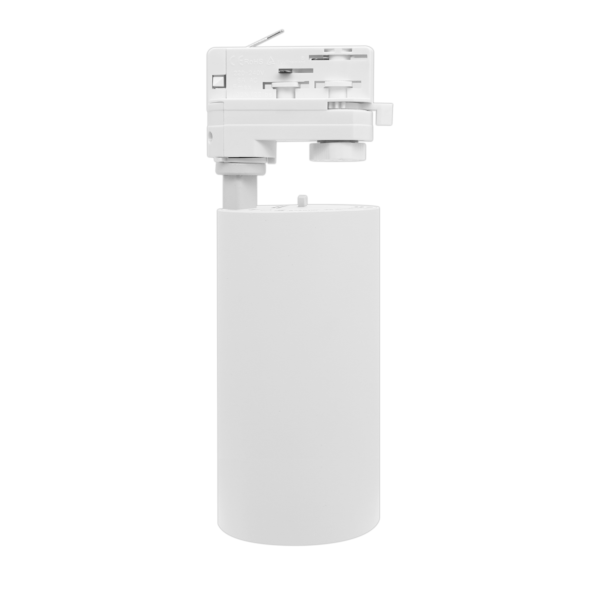 Projecteur sur rail triphasé 30 W CCT 3000K / 4000K / 6000K | angle de faisceau 36° blanc